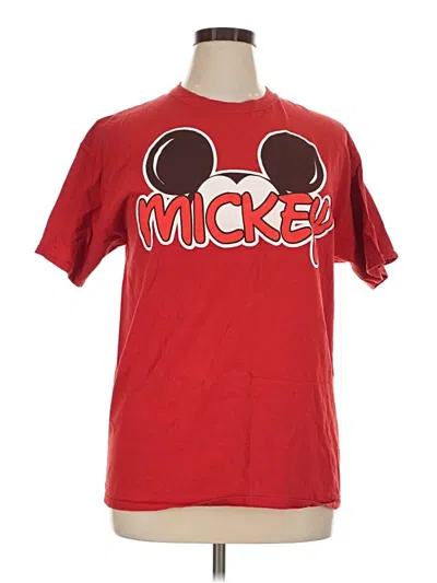 Pre-owned Disney Short Sleeve T-shirt In Red