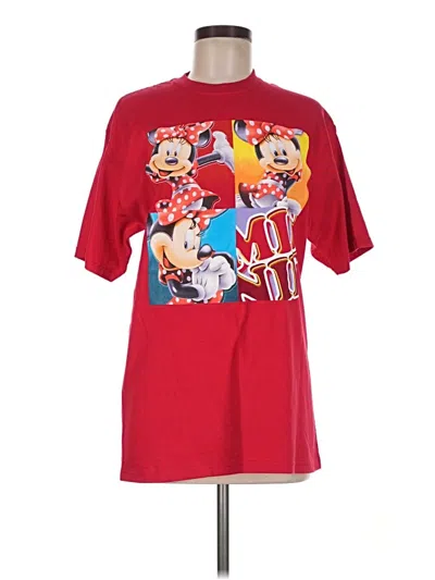 Pre-owned Disney Short Sleeve T-shirt In Red
