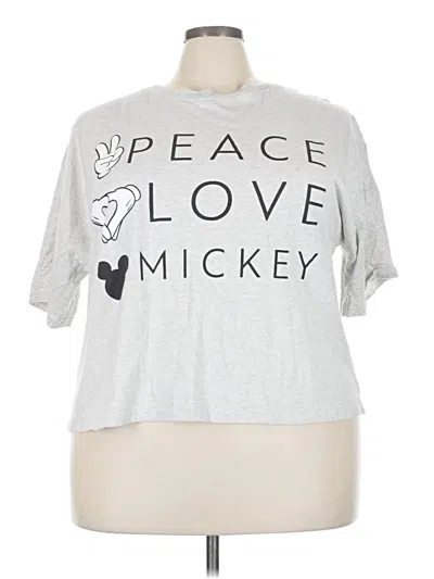 Pre-owned Disney Short Sleeve T-shirt In Silver