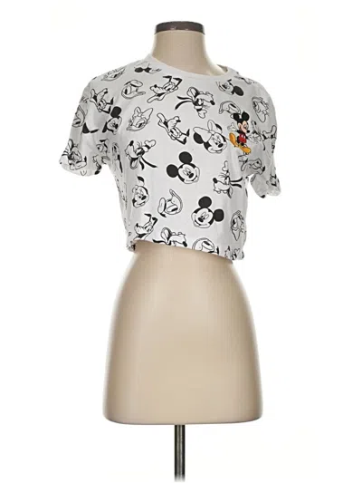 Pre-owned Disney Short Sleeve T-shirt In Silver