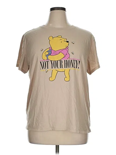 Pre-owned Disney Short Sleeve T-shirt In Tan