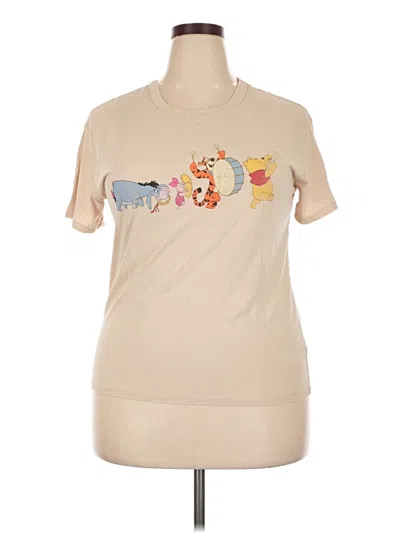 Pre-owned Disney Short Sleeve T-shirt In Tan
