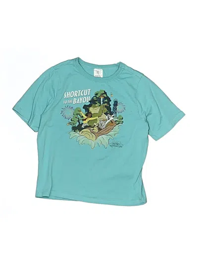 Pre-owned Disney Kids' Short Sleeve T-shirt In Teal