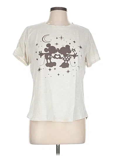 Pre-owned Disney Short Sleeve T-shirt In White