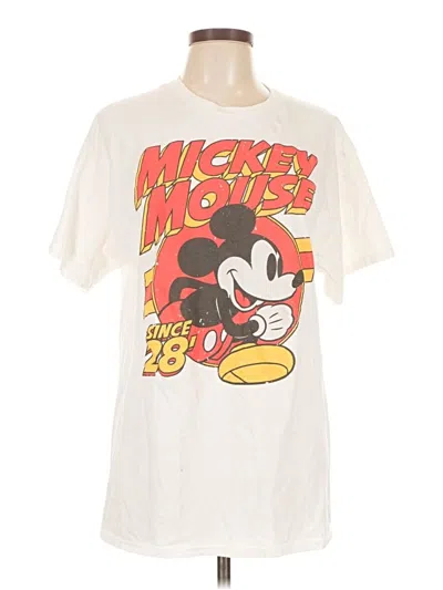 Pre-owned Disney Short Sleeve T-shirt In White