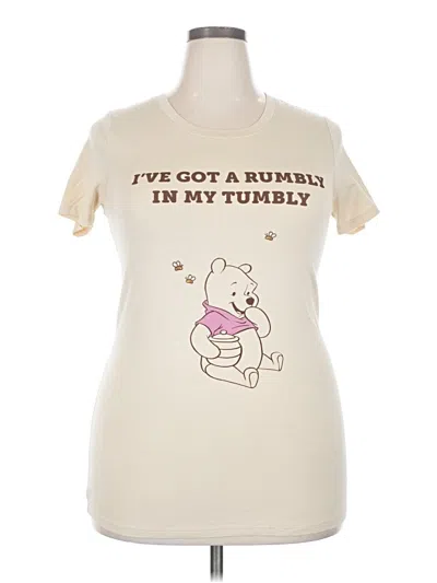 Pre-owned Disney Short Sleeve T-shirt In White