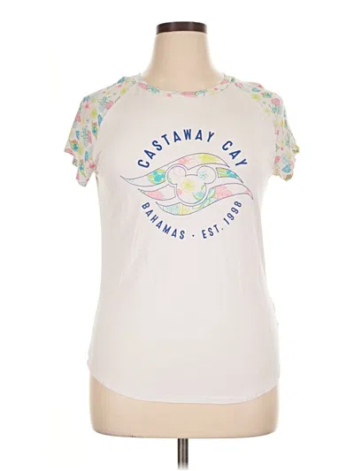 Pre-owned Disney Short Sleeve T-shirt In White