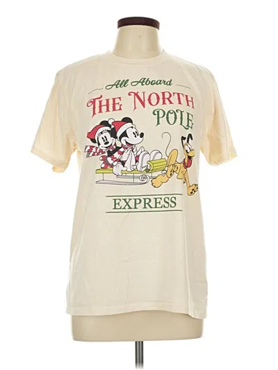 Pre-owned Disney Short Sleeve T-shirt In White