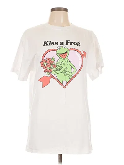 Pre-owned Disney Short Sleeve T-shirt In White