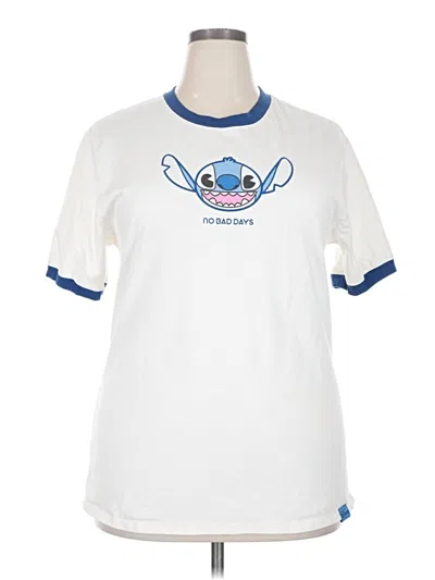 Pre-owned Disney Short Sleeve T-shirt In White