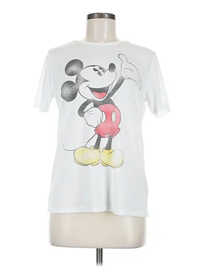 Pre-owned Disney Short Sleeve T-shirt In White