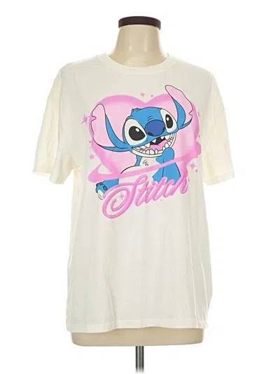 Pre-owned Disney Short Sleeve T-shirt In White