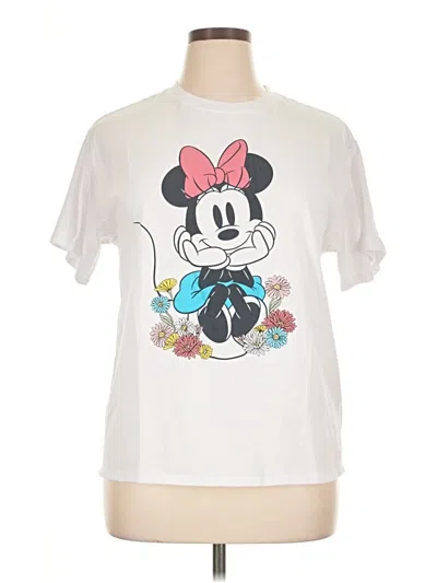 Pre-owned Disney Short Sleeve T-shirt In White