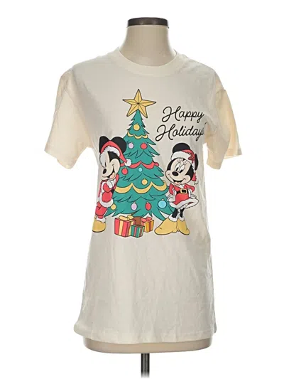 Pre-owned Disney Short Sleeve T-shirt In White