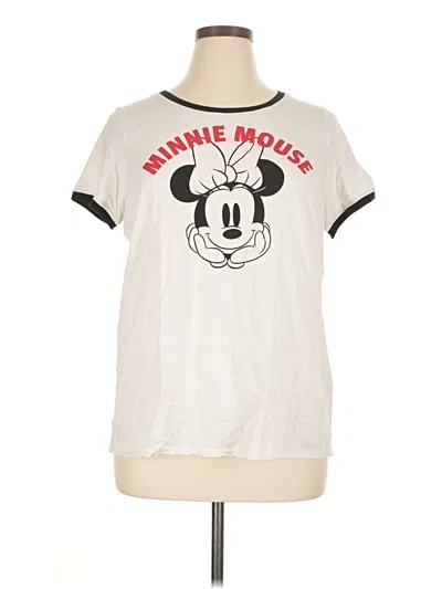 Pre-owned Disney Short Sleeve T-shirt In White