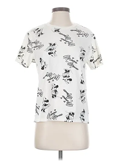 Pre-owned Disney Short Sleeve T-shirt In White
