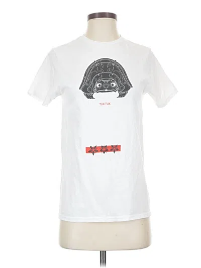 Pre-owned Disney Short Sleeve T-shirt In White