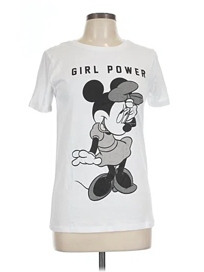 Pre-owned Disney Short Sleeve T-shirt In White