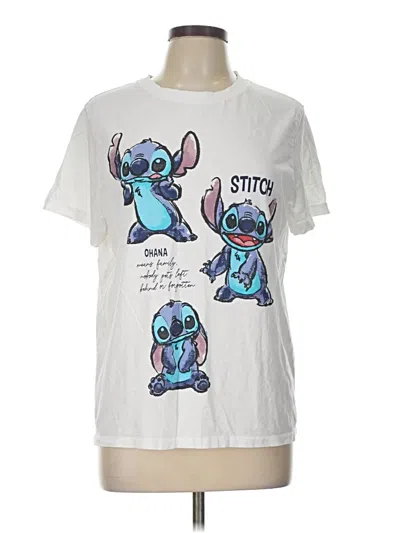 Pre-owned Disney Short Sleeve T-shirt In White