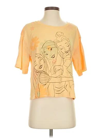 Pre-owned Disney Short Sleeve T-shirt In Yellow