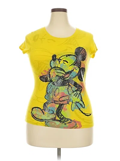 Pre-owned Disney Short Sleeve T-shirt In Yellow