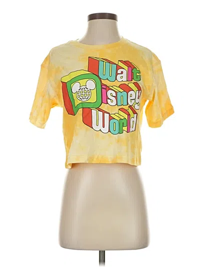 Pre-owned Disney Short Sleeve T-shirt In Yellow