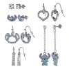 Disney Silver-plated Stitch Earrings Set In Metallic