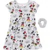 Disney Kids'  Skater Dress & Scrunchie Set In Multi