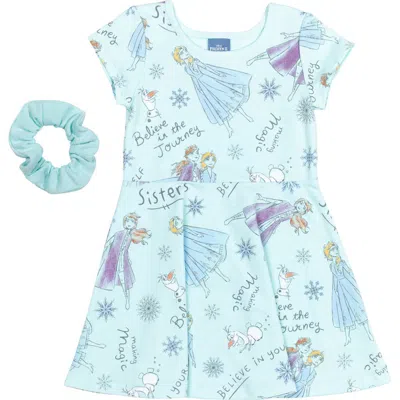 Disney Kids'  Skater Dress & Scrunchie Set In Multi