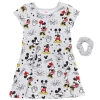Disney Skater Dress & Scrunchie Set In Multi