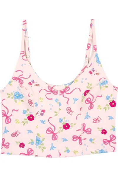Disney Sleeping Beauty Aurora Cropped Bra In Multi