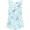 Disney Kids'  Sleeveless Skater Romper In Blue