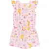 Disney Sleeveless Skater Romper In Pink