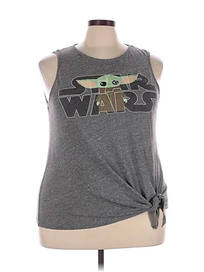 Pre-owned Disney Sleeveless Top Gray Halter Neckline Tops