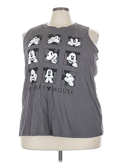 Pre-owned Disney Sleeveless T-shirt In Gray