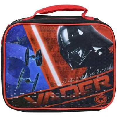 Disney Kids' Star Wars Classic Rectangle Lunch Bag Character Graphic In Red