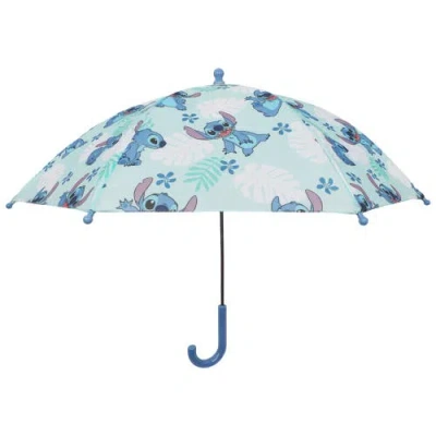 Disney Stitch Tropical Leaf Kids Umbrella In Multi