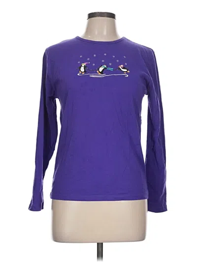 Pre-owned Disney Store Long Sleeve T-shirt In Purple
