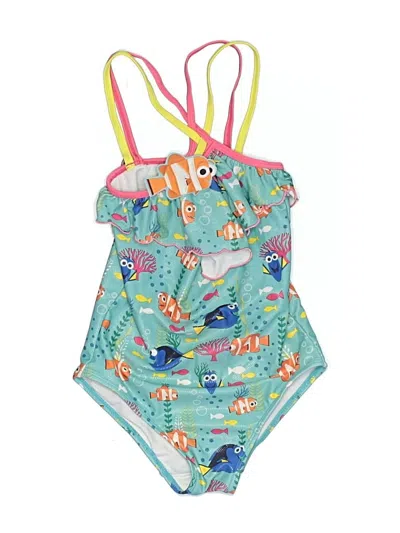 Pre-owned Disney Store Kids' One Piece Swimsuit In Blue
