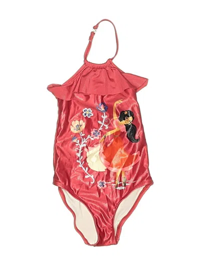 Pre-owned Disney Store Kids' One Piece Swimsuit In Red