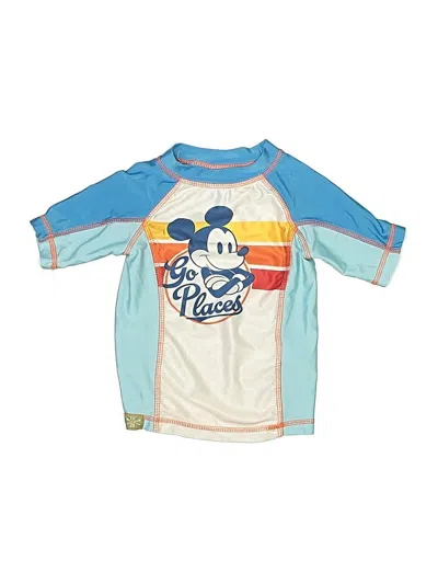 Pre-owned Disney Store Kids' Rash Guard In Blue