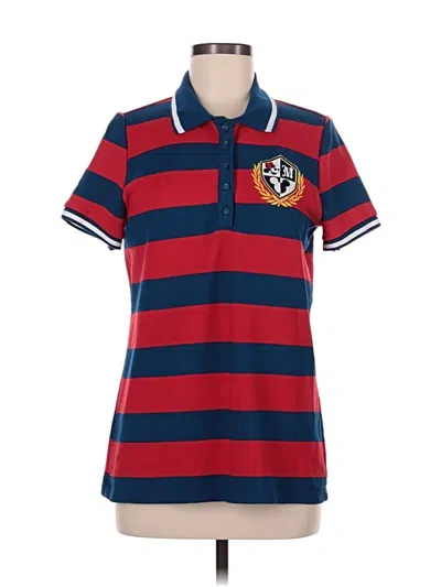 Pre-owned Disney Store Short Sleeve Polo Shirt In Red