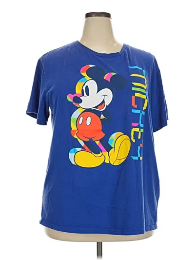 Pre-owned Disney Store Short Sleeve T-shirt In Blue