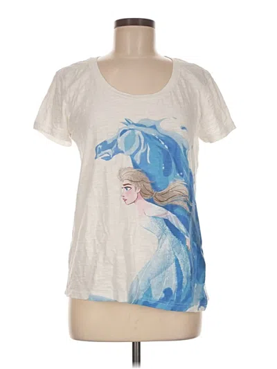 Pre-owned Disney Store Short Sleeve T-shirt In Ivory