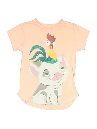 Pre-owned Disney Store Kids' Short Sleeve T-shirt In Pink
