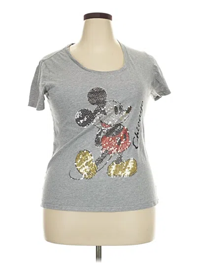 Pre-owned Disney Store Short Sleeve T-shirt In Silver