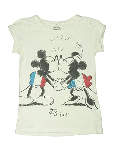 Pre-owned Disney Store Kids' Short Sleeve T-shirt In White