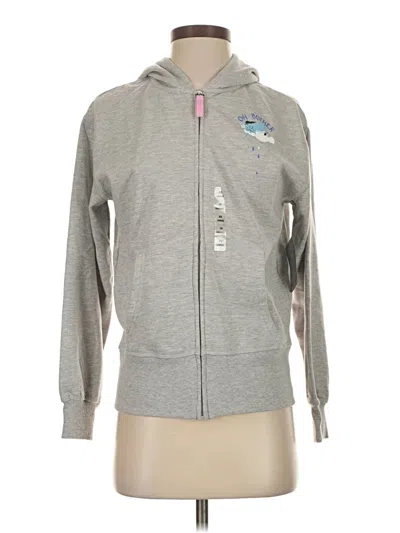 Pre-owned Disney Store Zip Up Hoodie In Gray