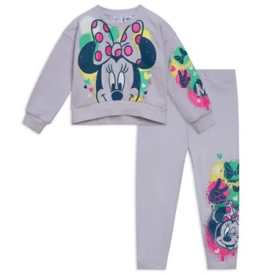 Disney Kids'  Sweatshirt & Leggings Set In Animal Print