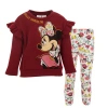 Disney Babies'  Sweatshirt & Leggings Set In Burgundy